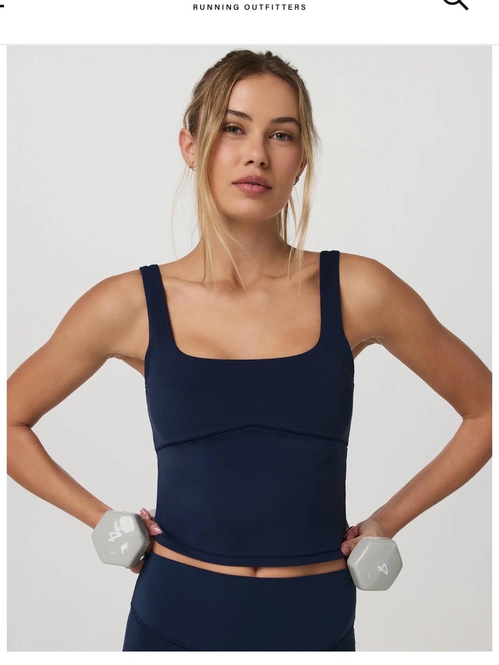 Vuori AllTheForm Tank Blue Coast Small New